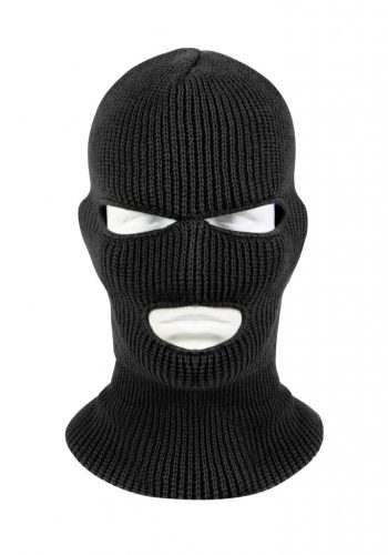 Adult Black 3-Hole Face Mask