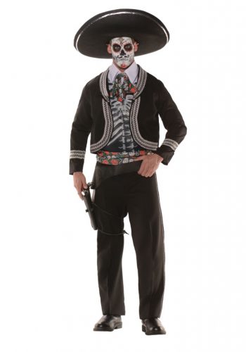 Adult Men's Plus Size Day of the Dead Costume