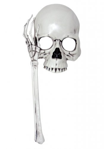 Adult Skull Mask on a Stick