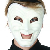 Adult White Comedy Mask