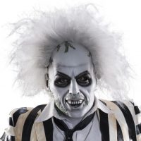 Beetlejuice Full-Head Latex Mask w/ Hair