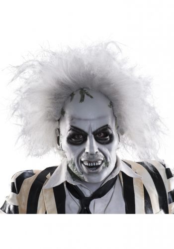 Beetlejuice Full-Head Latex Mask w/ Hair