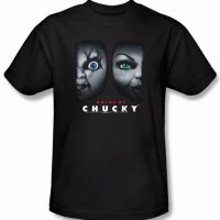 Bride Of Chucky T-shirt Movie Happy Couple Adult Black Tee Shirt