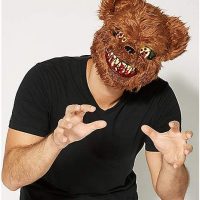 Brown Scary Teddy Bear Mask