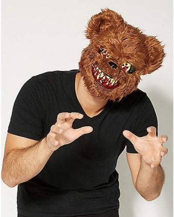 Brown Scary Teddy Bear Mask