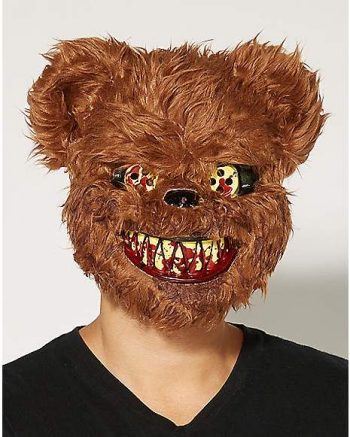 Brown Scary Teddy Bear Mask