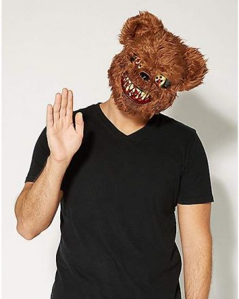 Brown Scary Teddy Bear Mask