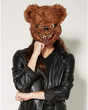 Brown Scary Teddy Bear Mask