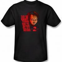 Child's Play 2 T-shirt Movie In Heaven Adult Black Tee Shirt