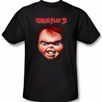 Child's Play 3 T-shirt Movie Chucky Adult Black Tee Shirt