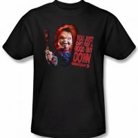 Child's Play 3 T-shirt Movie Good Guy Adult Black Tee Shirt