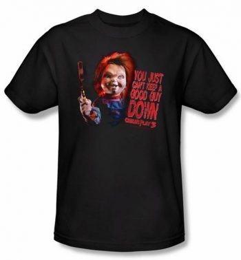 Child's Play 3 T-shirt Movie Good Guy Adult Black Tee Shirt