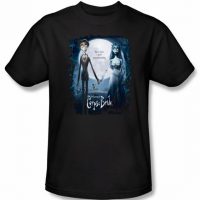 Corpse Bride T-Shirt Warner Bros Movie Poster Adult Black Shirt