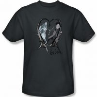 Corpse Bride T-Shirt Warner Bros Runaway Groom Charcoal Tee Shirt