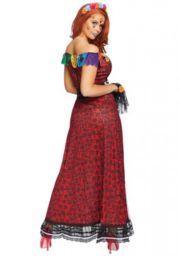 Deluxe Day of the Dead Beauty Costume for Women