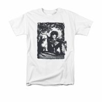 Edward Scissorhands Shirt Lucky Dog Adult White Tee T-Shirt