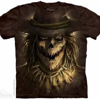 Evil Scare Crow Shirt Tie Dye Adult T-Shirt Tee