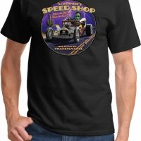 Frankenstein Frankie's Speed Shop Mens Halloween Shirts