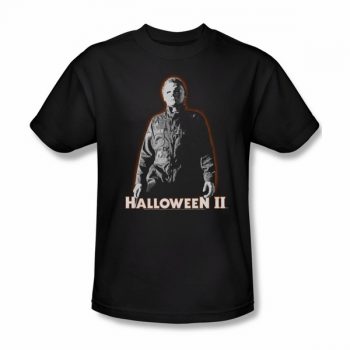 Halloween II Shirt Michael Myers Adult Black Tee T-Shirt