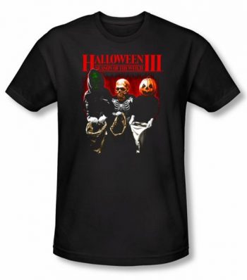 Halloween III T-shirt Movie Trick Or Treat Adult Black Tee Shirt