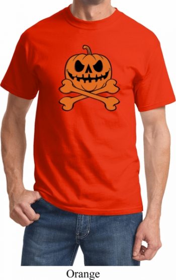 Halloween Pumpkin Skeleton Shirt