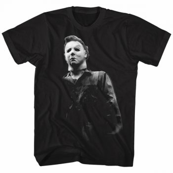 Halloween Shirt Michael Myers Boo Black T-Shirt