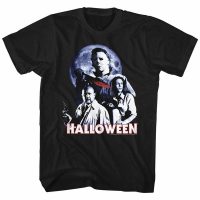 Halloween Shirt Movie Stars Black T-Shirt