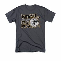 Halloween Shirt Witch Charcoal T-Shirt