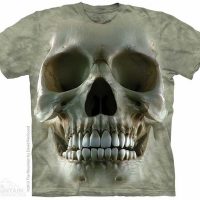 Human Skull Shirt Tie Dye Adult T-Shirt Tee