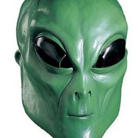 Latex Green Alien Mask