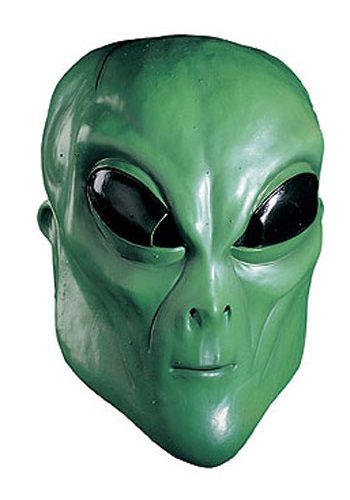 Latex Green Alien Mask