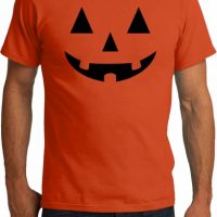 Mens Halloween Shirt Black Jack O Lantern Organic Tee T-Shirt