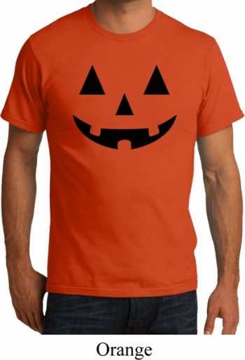 Mens Halloween Shirt Black Jack O Lantern Organic Tee T-Shirt