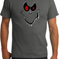 Mens Halloween Shirt Ghost Face Organic Tee T-Shirt