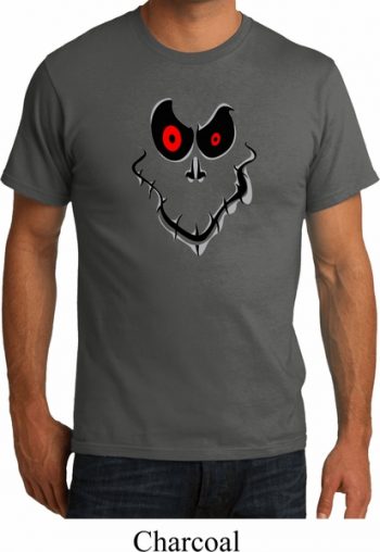 Mens Halloween Shirt Ghost Face Organic Tee T-Shirt