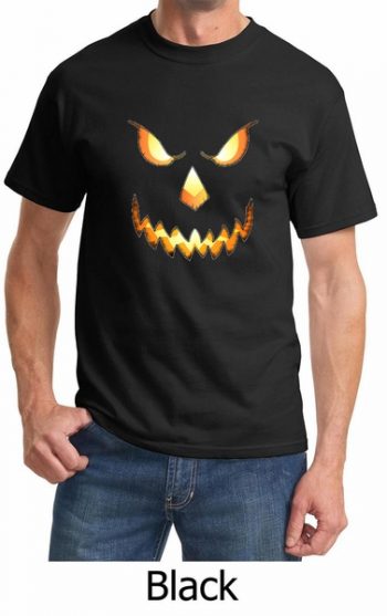 Mens Shirt Pumpkin Head Tee T-Shirt