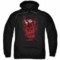 Nightmare On Elm Street Hoodie One Two Freddys Coming For You Black Sweatshirt Hoody