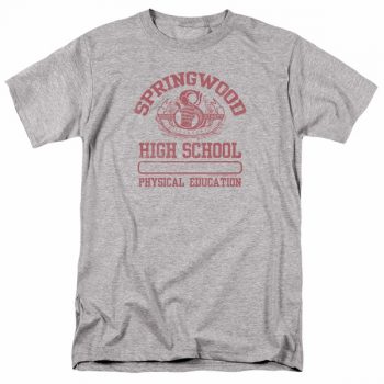 Nightmare On Elm Street Shirt Springwood High Heather Grey T-Shirt