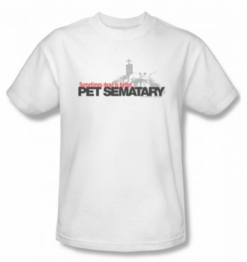 Pet Sematary Shirt Logo Adult White Tee T-Shirt