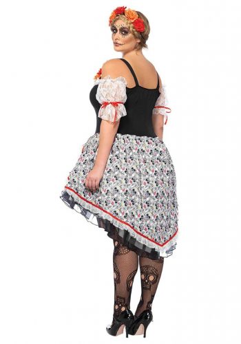 Plus Size Women's Sugar Skull Senorita Costume