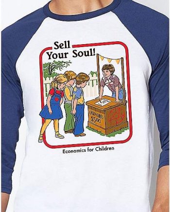 Raglan Sell Your Soul T Shirt - Steven Rhodes