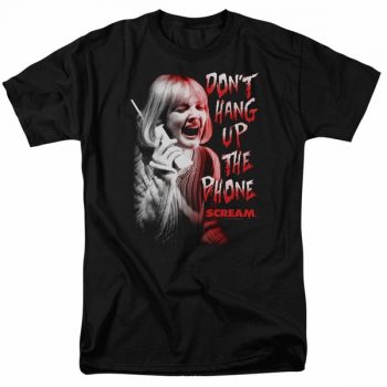 Scream Shirt Don't Hang Up The Phone Black T-Shirt