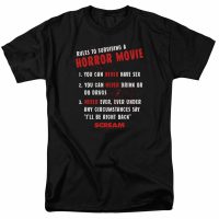 Scream Shirt Rules To Surviving A Horror Movie Black T-Shirt