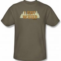 Shaun Of The Dead T-shirt Movie Ed's Shirt Adult Safari Green Shirt