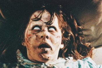 The Exorcist Linda Blair 24X36 Poster Demonic Face