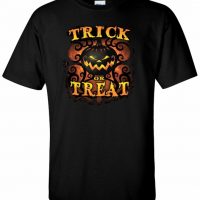 Trick or Treat Halloween Adult Tee Shirt