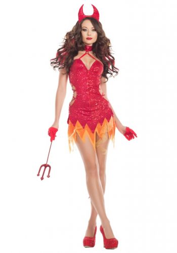 Women's Flaming Diva Costume