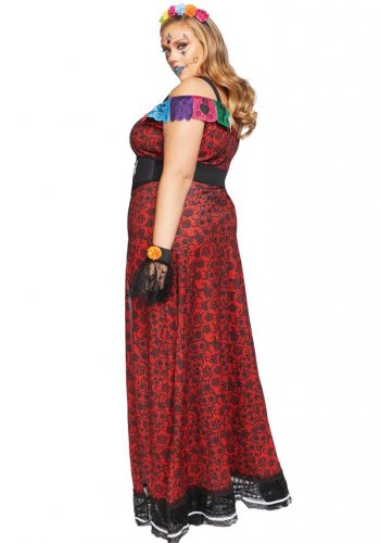 Women's Plus Size Deluxe Day of the Dead Beauty Costume