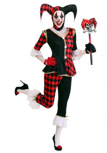 Women's Regal Harlequin Costume