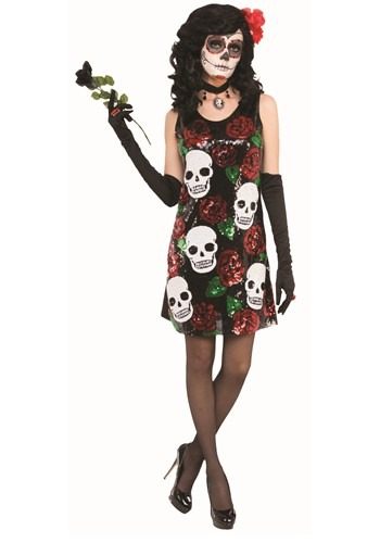 Women's Sequined Day of the Dead Dress